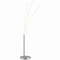 Stilvolle Bogen-Stehlampe TRISTAR Grau mit Leselichtfunktion - 190x25 cm