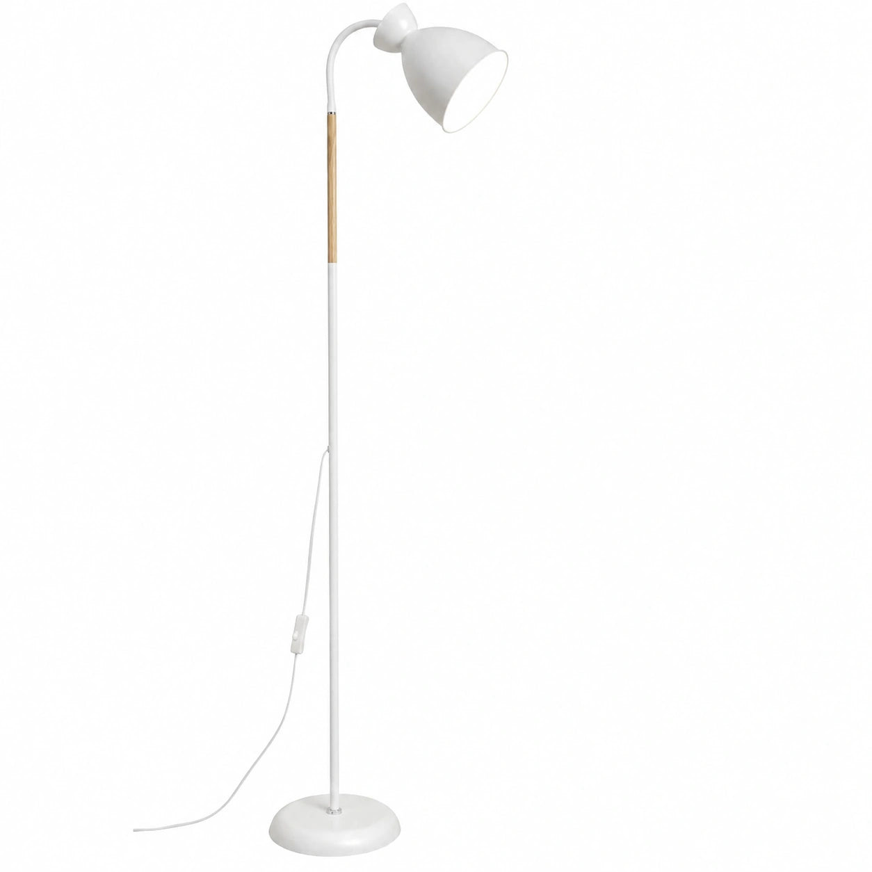 Moderne Stehleuchte Giraffe Design, 360° Verstellbare Metalllampe, E27 Fassung bis 60W, 159cm Höhe, Ideal für Wohnzimmer und Arbeitszimmer