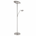 Fischer & Honsel LED Stehleuchte Dent, Nickel Matt & Chrom, Dimmer, 2700-4000K