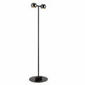 LED Stehlampe dimmbar mit Fernbedienung, doppelseitigem Licht, warmweiß 2700K, 2210 Lumen, 131 cm, Memory-Funktion, Chrom Schwarz