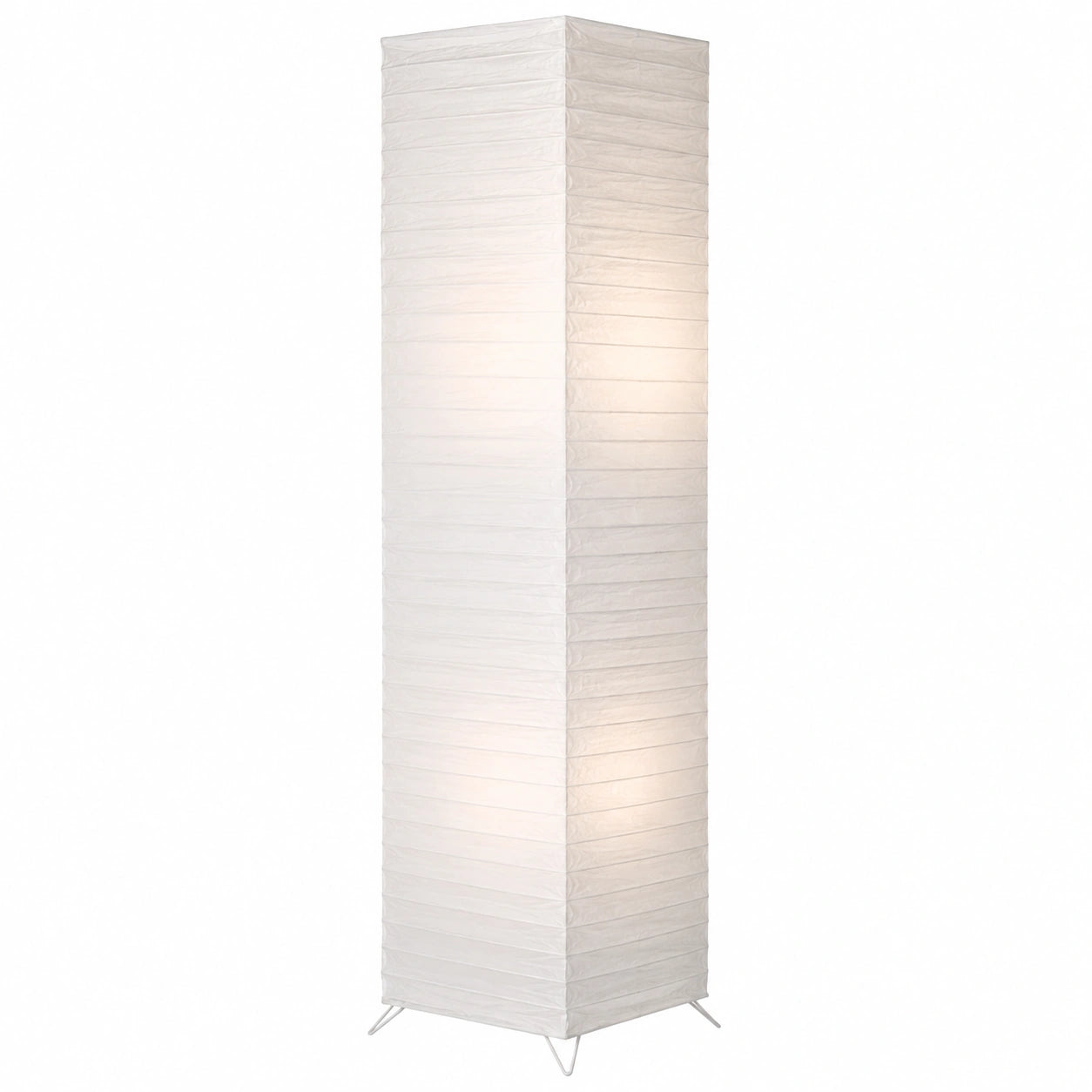 Reality Leuchten Papier-Stehlampe, 130 cm Höhe, 2x E27, max. 60 W ohne Leuchtmittel