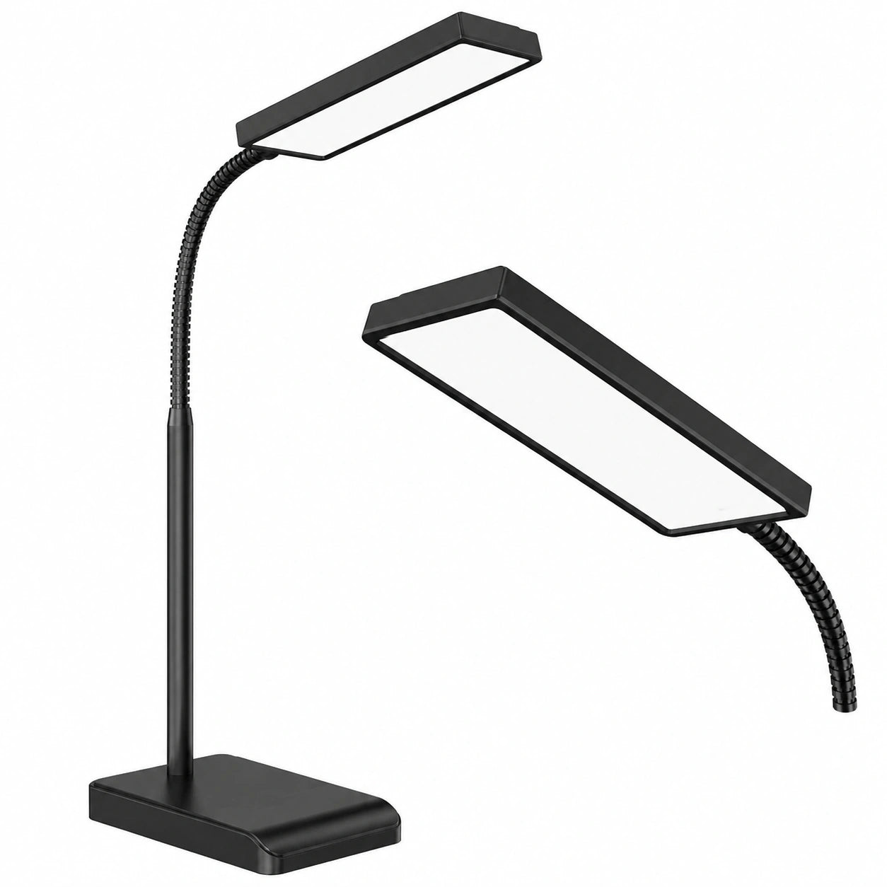 LEPOWER LED Schreibtischlampe 800 LM, dimmbar, 50 Modi, 12 W Tageslicht, ideal für Büro und Schlafzimmer