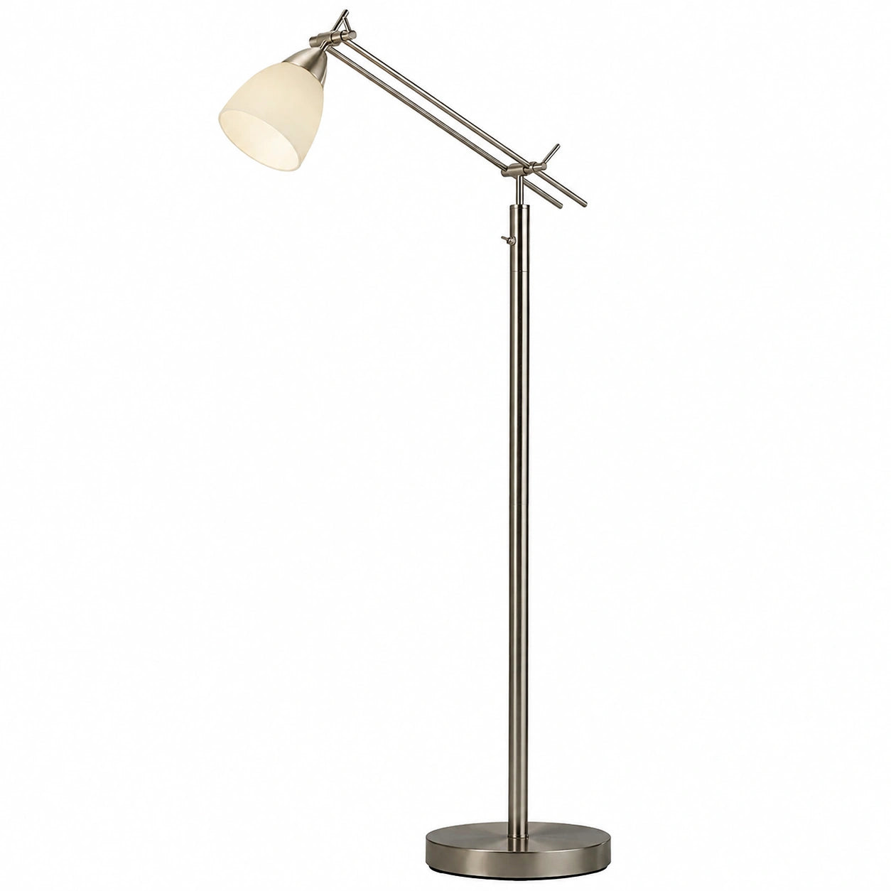 Moderne Stehleuchte CURO in Grau - Elegante Bogenleuchte mit Lesefunktion