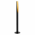 EGLO Design-Stehlampe Barbotto Schwarz-Gold, Elegante Metall-Stablampe mit GU10 Fassung und Trittschalter