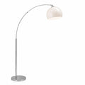 Brilliant Vessa Bogenlampe 1,7m Chrom/Weiß, Modernes Design