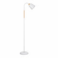 Modern Weiße Stehlampe für Wohnzimmer, 360° Drehbar, E27 bis 60W, 159cm Hoch