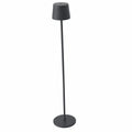 LED-Stehleuchte K-Bright 130cm, dimmbares 4W Leselicht, Touch-Bedienung, Metall-Aluminium für Wohn- und Schlafzimmer, Büro (Anthrazit)