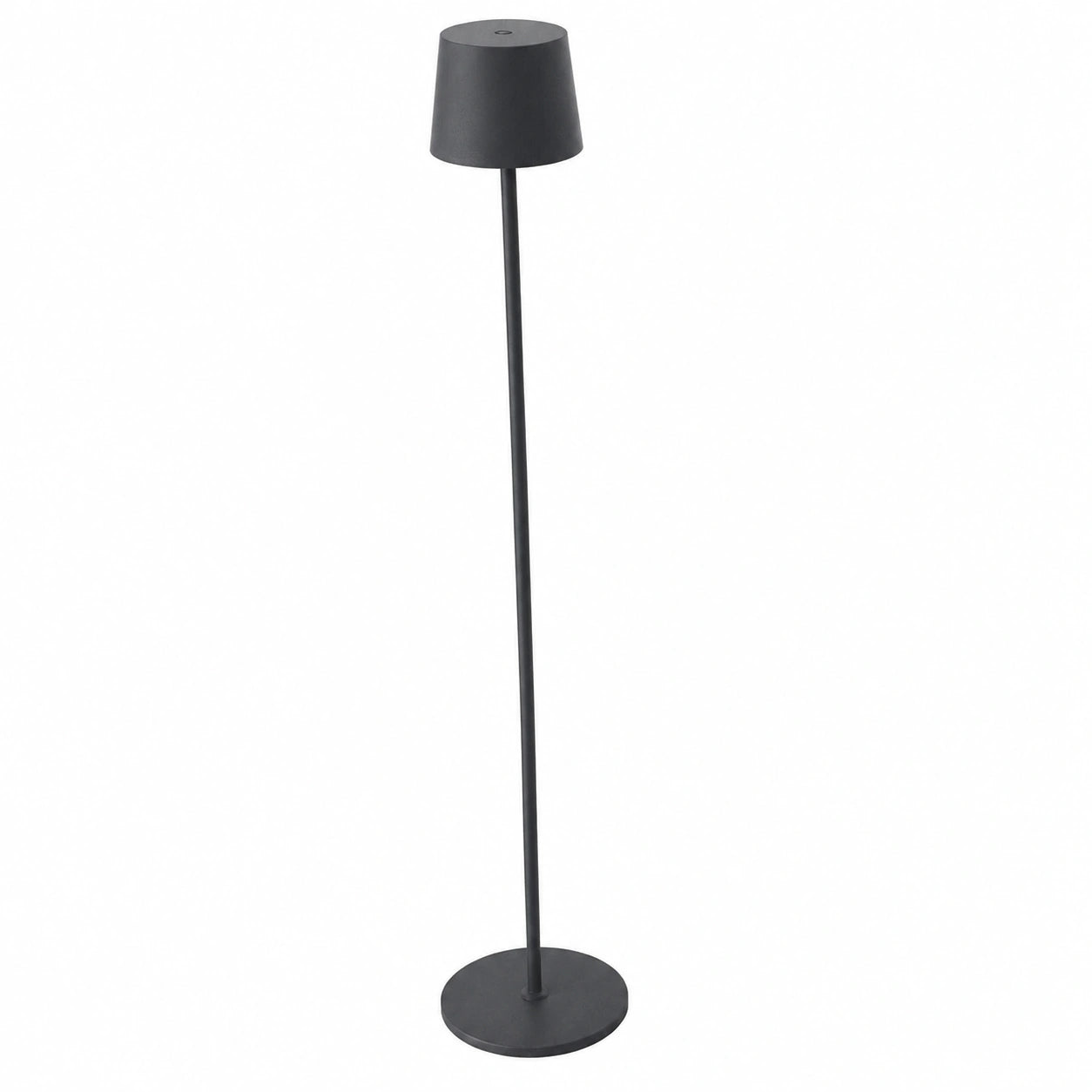 LED-Stehleuchte K-Bright 130cm, dimmbares 4W Leselicht, Touch-Bedienung, Metall-Aluminium für Wohn- und Schlafzimmer, Büro (Anthrazit)
