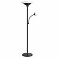 Moderne LED-Stehlampe 33W mit Leselicht, Dimmbar 3000K-6500K, Fernbedienung, Touch-Funktion, Schwarz