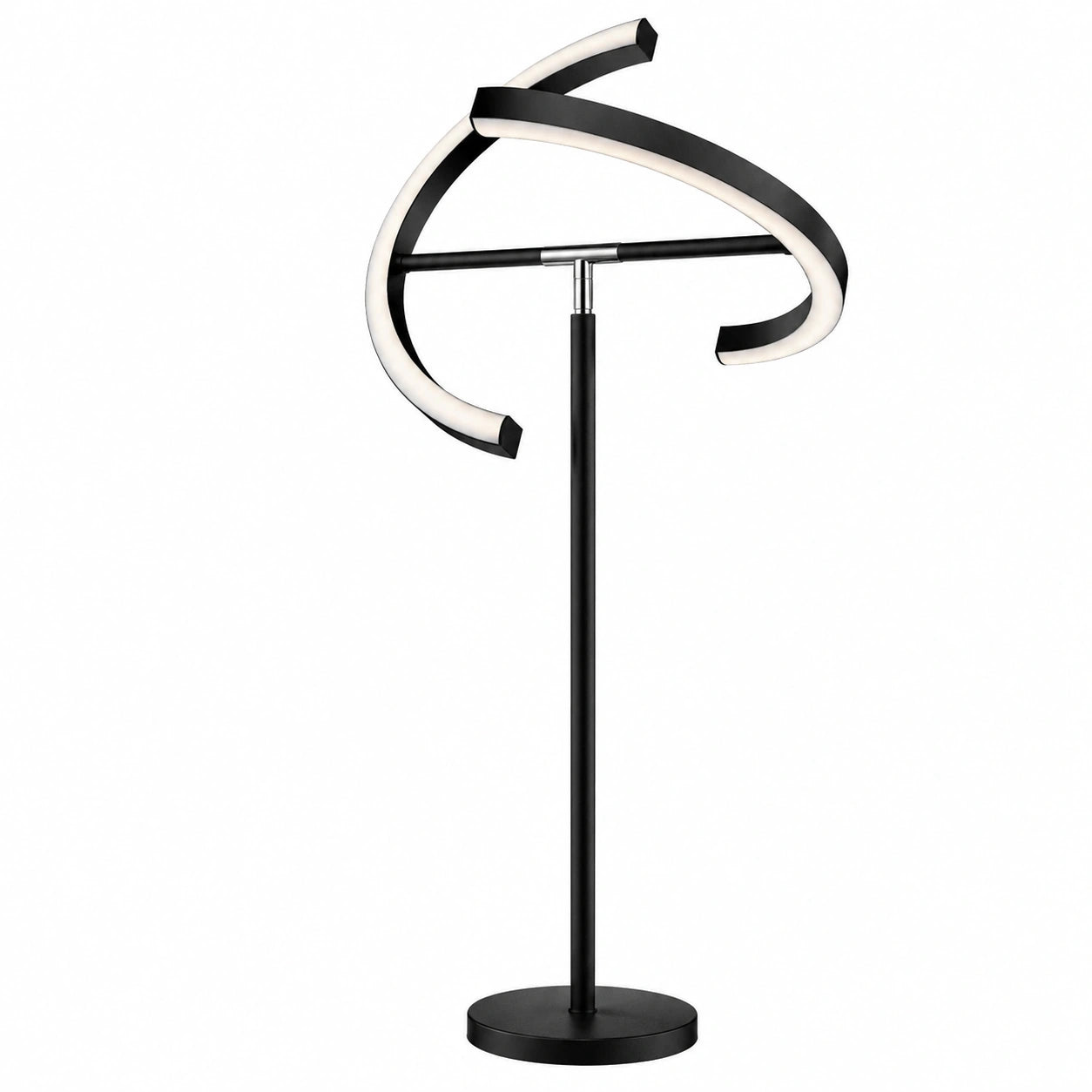 LED Stehlampe mit Fernbedienung, Dimmbar Schwarz 22W 1300LM, Modern Deckenfluter für Wohn- und Schlafzimmer