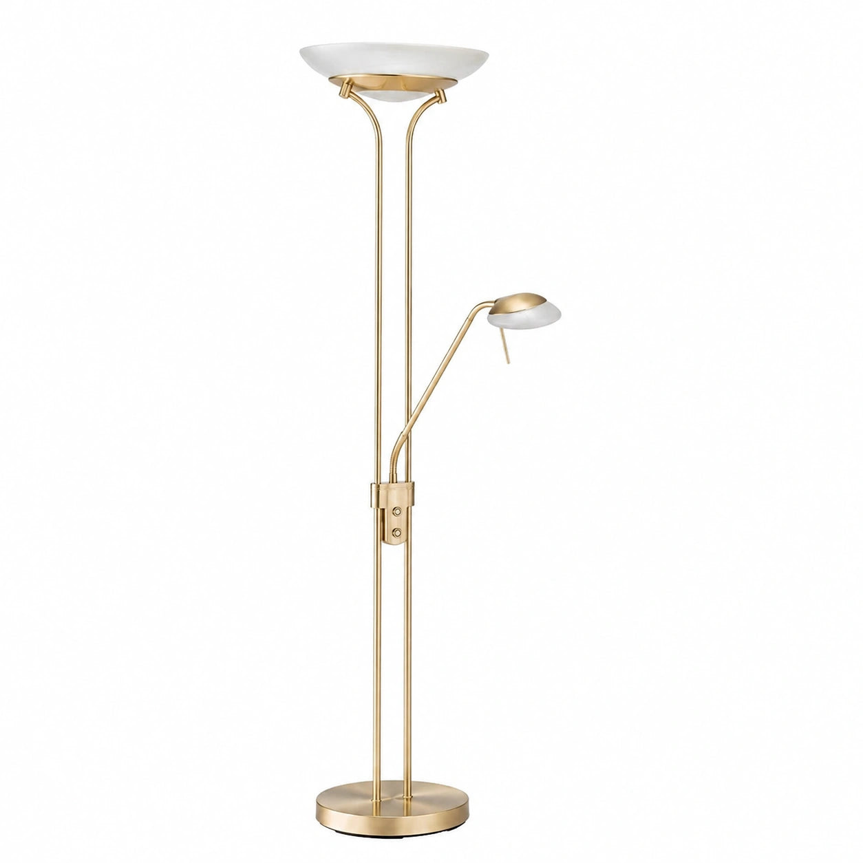 Fischer & Honsel LED Stehleuchte Pool TW, Messing, Dimmbar, Flexarm