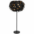 Reality Leuchten Stehleuchte Leavy - Modernes Design, Schwarz/Gold, ohne Leuchtmittel