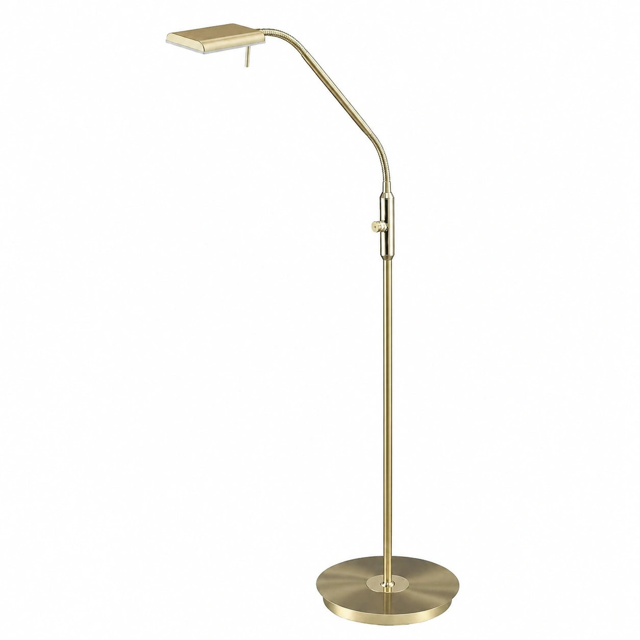 Trio Leuchten LED Stehlampe Bergamo, Mattes Messing, 12W, Mit Dimmer