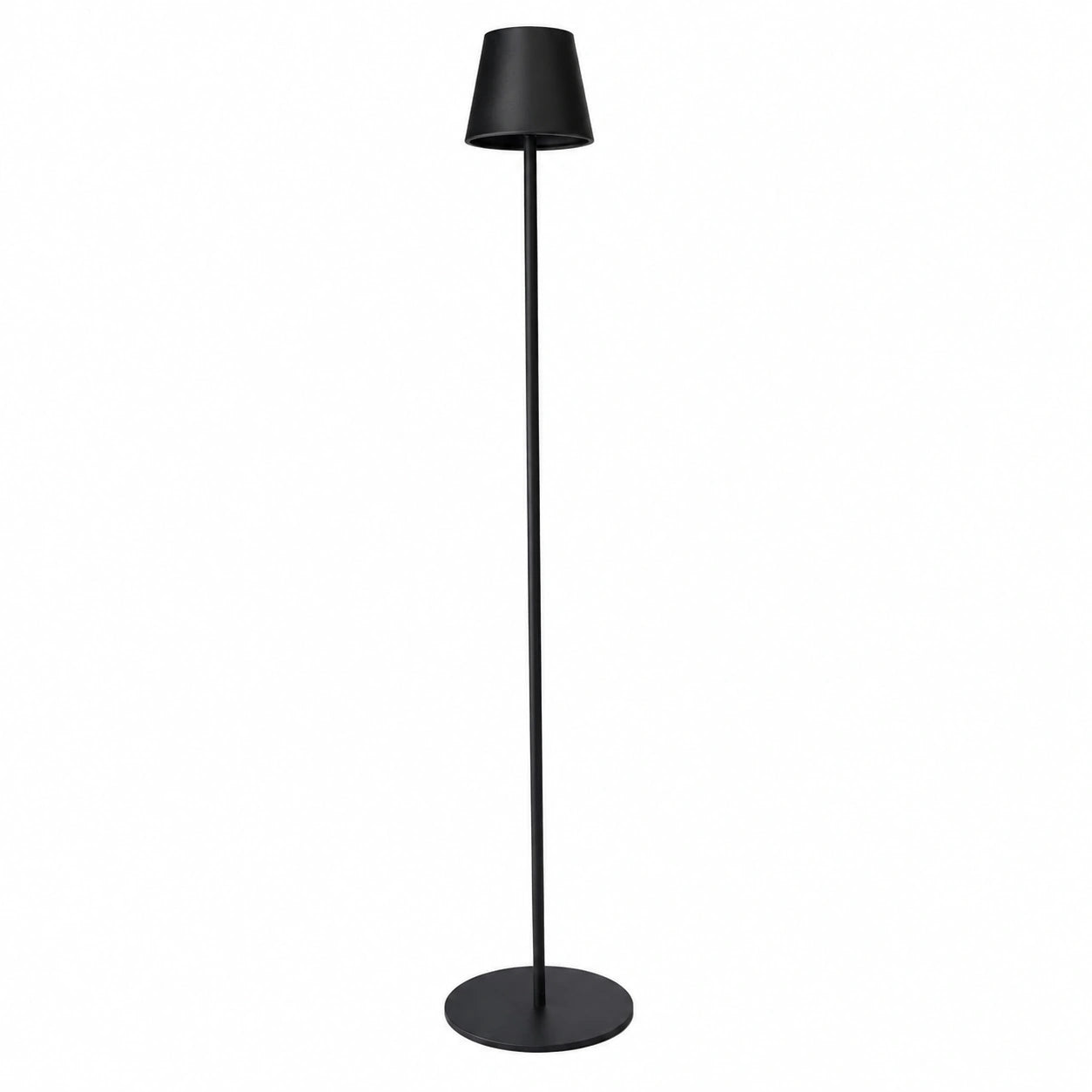 Kabellose LED Stehleuchte 117 cm - Dimmbar & Farbtemperatur Einstellbar - Für Innen- und Außenbereich - Schwarz
