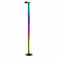 Intelligente RGBIC LED Stehleuchte 140cm - Dimmbare Wohnzimmerleuchte mit App-Steuerung, 16 Millionen Farben, 180° Beleuchtung - Abnehmbares Design in Schwarz