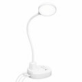 LED Schreibtischlampe 15W mit USB-Anschlüssen, Dimmbar, 3 Farbmodi, Flexibler Hals, Augenschutz