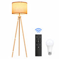 LED-Stehlampe aus Holz, dimmbar mit Timer, für Wohn- und Schlafzimmer