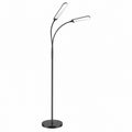 LED Stehlampe 18W, Fernbedienung, 1200 Lumen, 4 Farbmodi, 4 Helligkeitsstufen, Schwarz