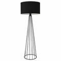 Elegante Stehleuchte Neath mit E27-Fassung in Schwarz